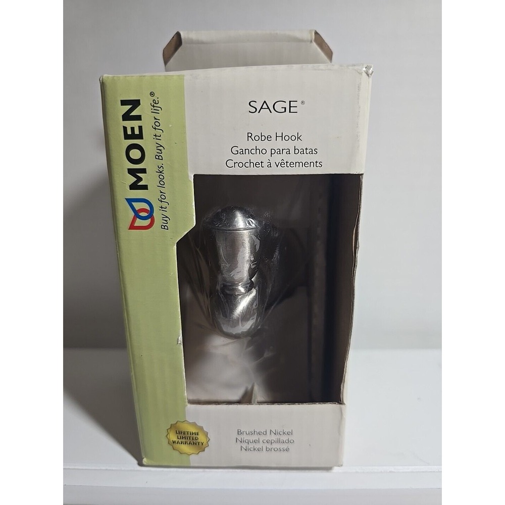 MOEN SAGE Single Robe‎ Hook DN6803BN Brushed Nickel